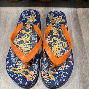 Sam Edelman Kylee Platform Flip Flop Thong Sandals 💙🧡